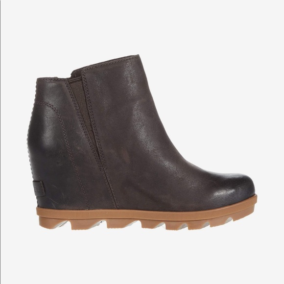 Brand New leather Sorel Joan of Arctic wedge II Zip Booties - Picture 3 of 15